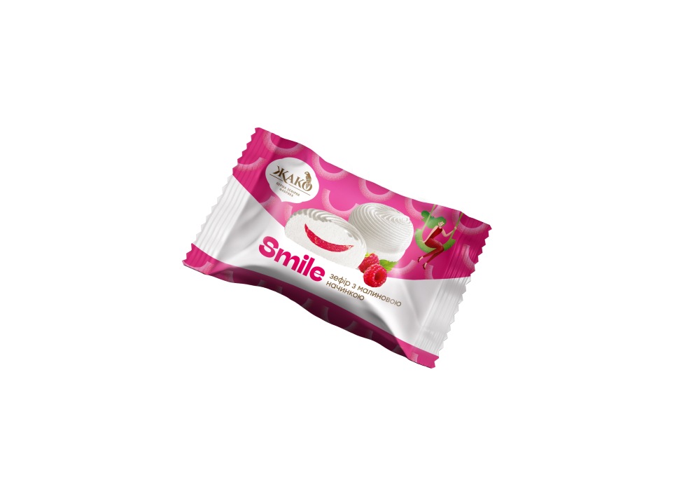 Zefir Smile cu zmeura ,afine sau lapte condensat